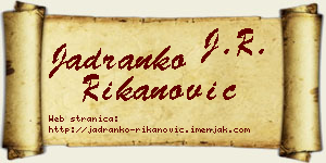 Jadranko Rikanović vizit kartica
